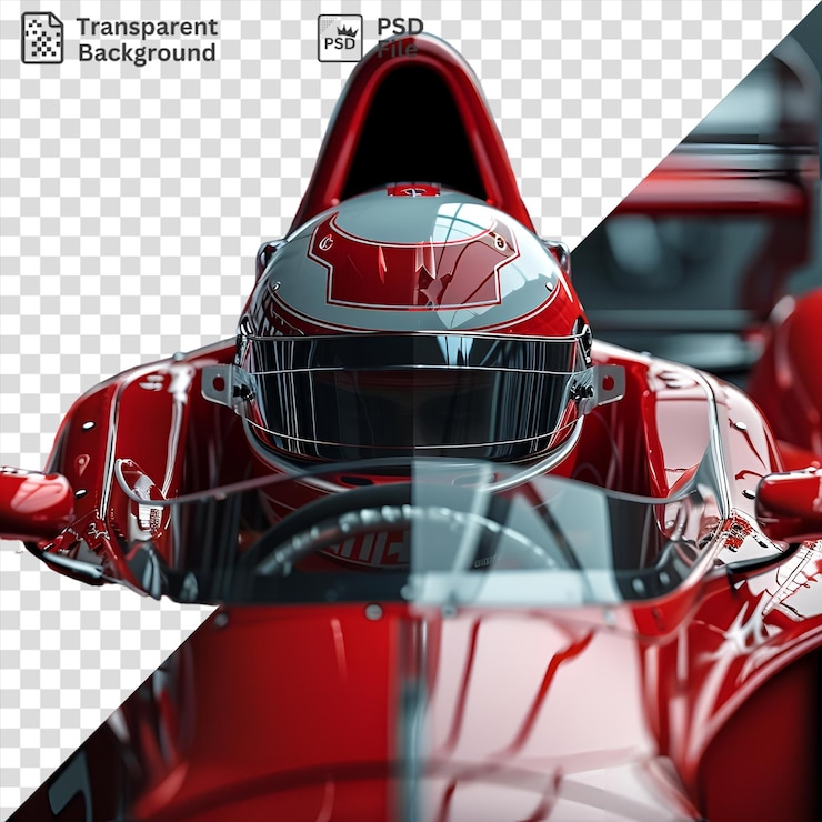 PSD psd 3d гонщик ускоряется в гоночной машине