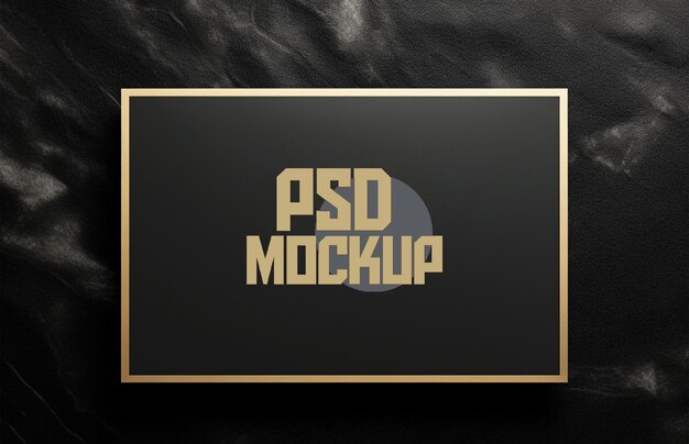 PSD psd 3d realistic logo mockup