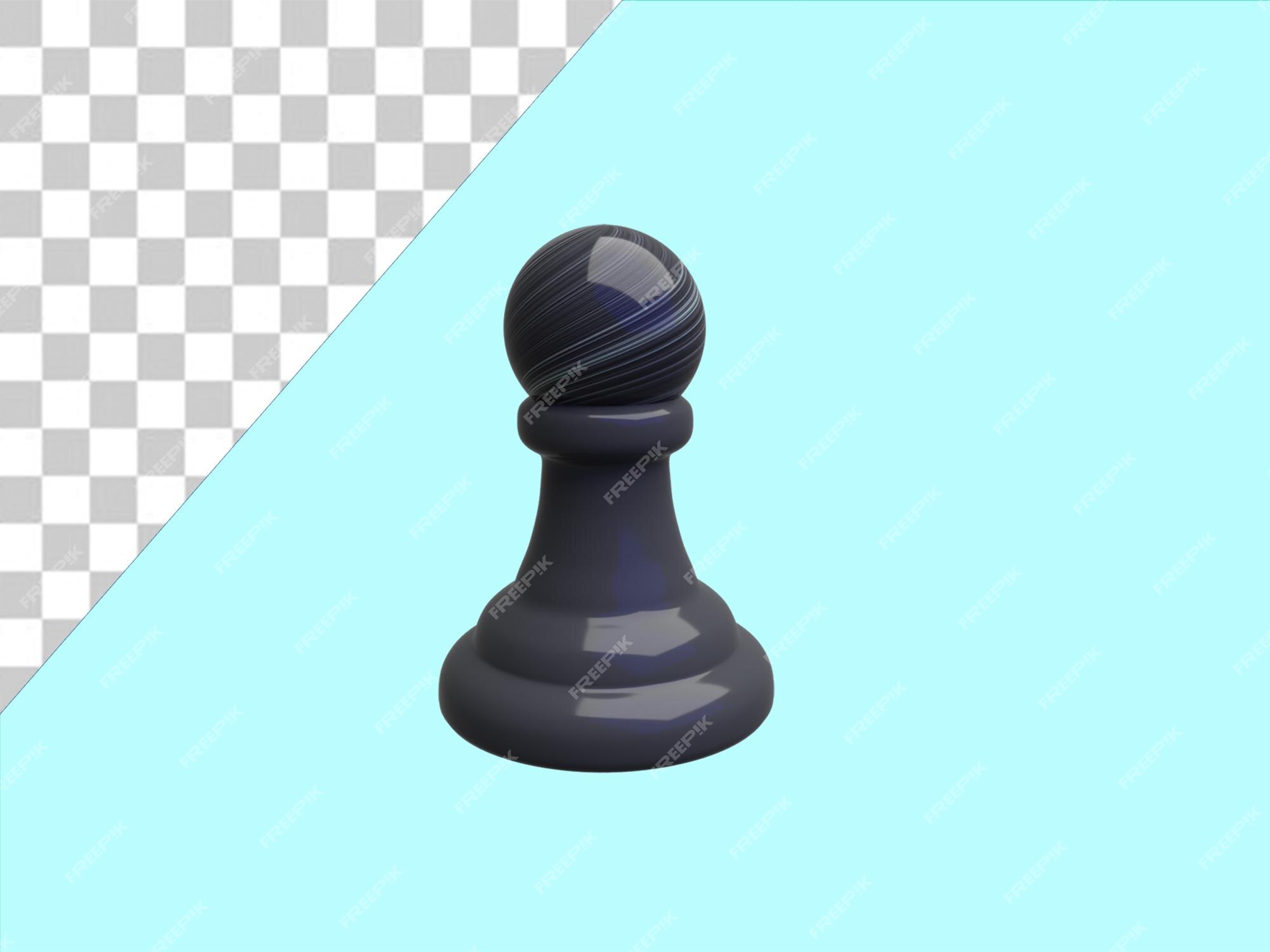 Premium Vector  Realistic chess piece 3d pawn on a black and