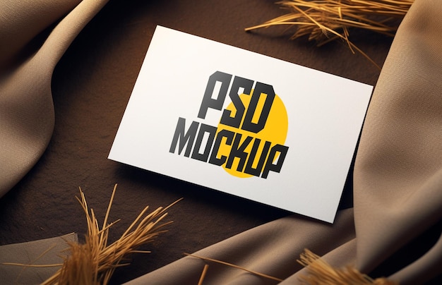 PSD 3D-realistisch logo-mockup