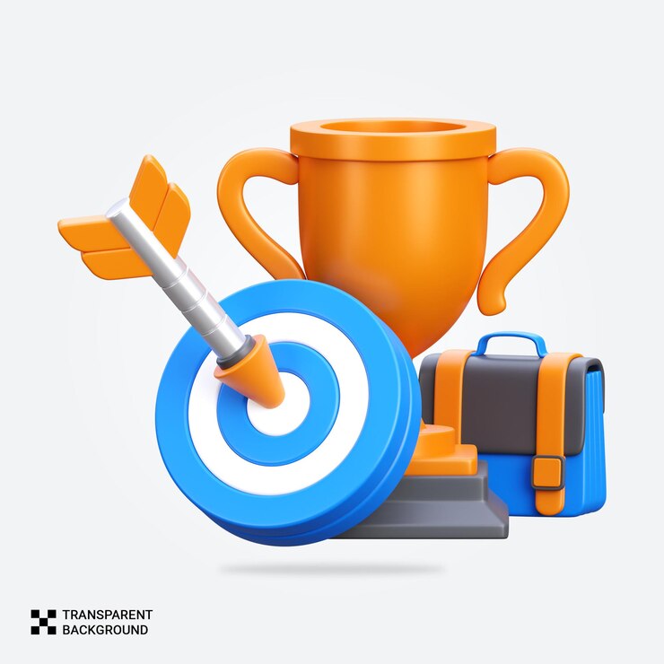 PSD икона достижения рендеринга psd 3d