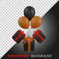 PSD psd 3d render black friday celebrate illustration