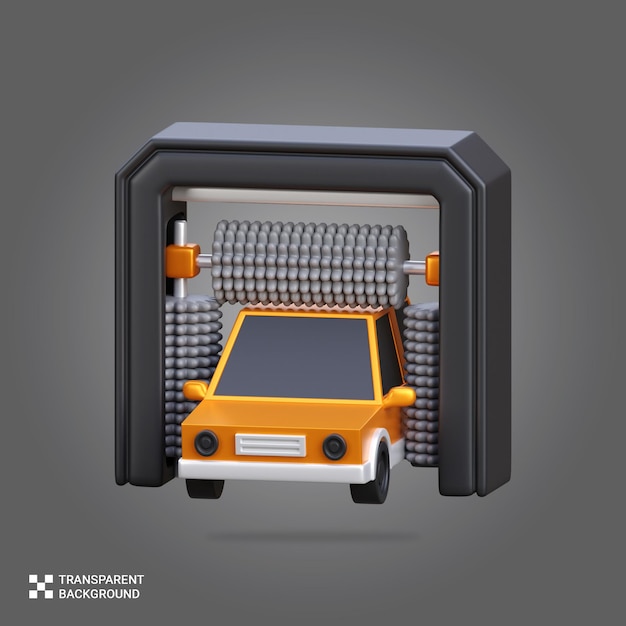 PSD psd 3d render carwash icon