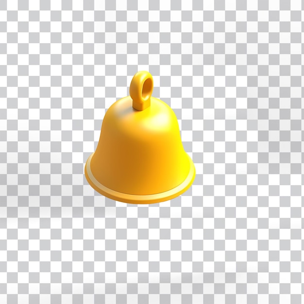 PSD 3d render christmas bell png download