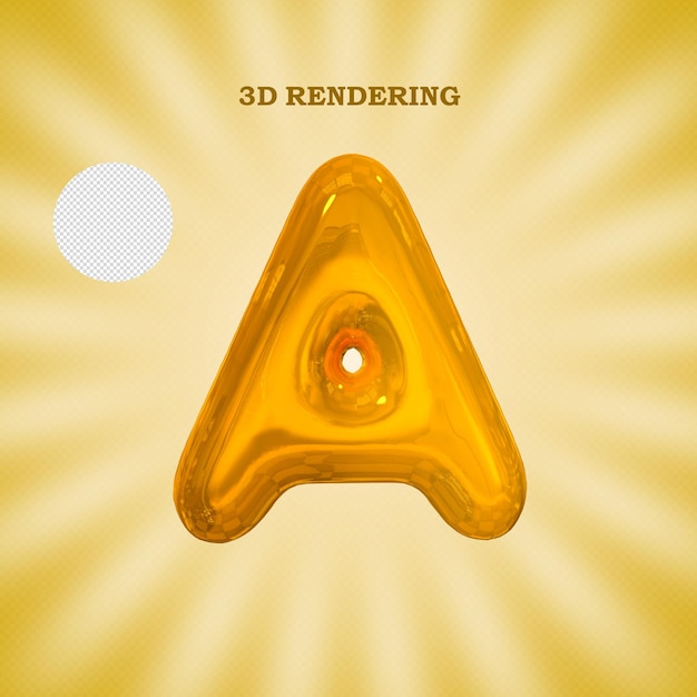 Psd 3d rendering gold