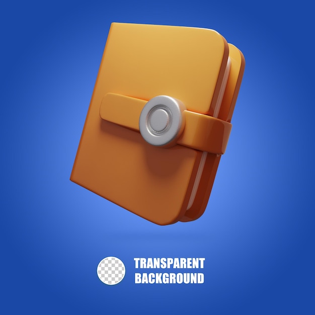 psd 3d render illustration wallet