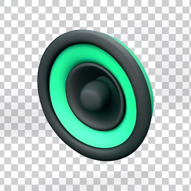 PSD psd 3d render loudspeaker