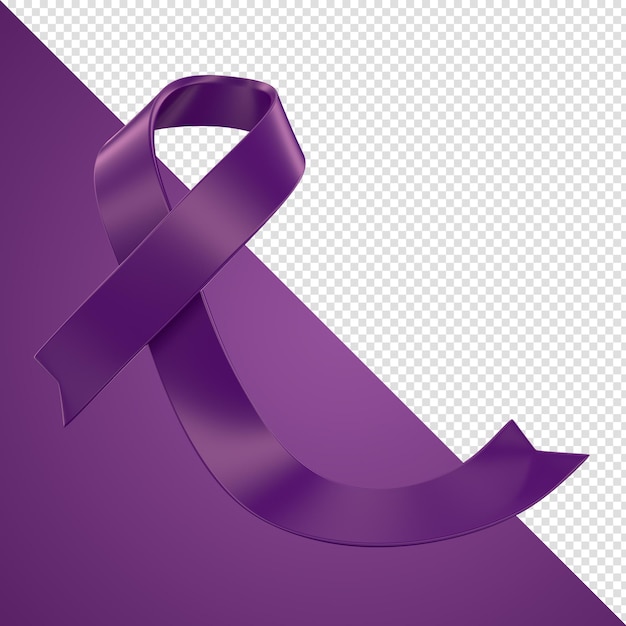 PSD psd 3d render ribbon world cancer day