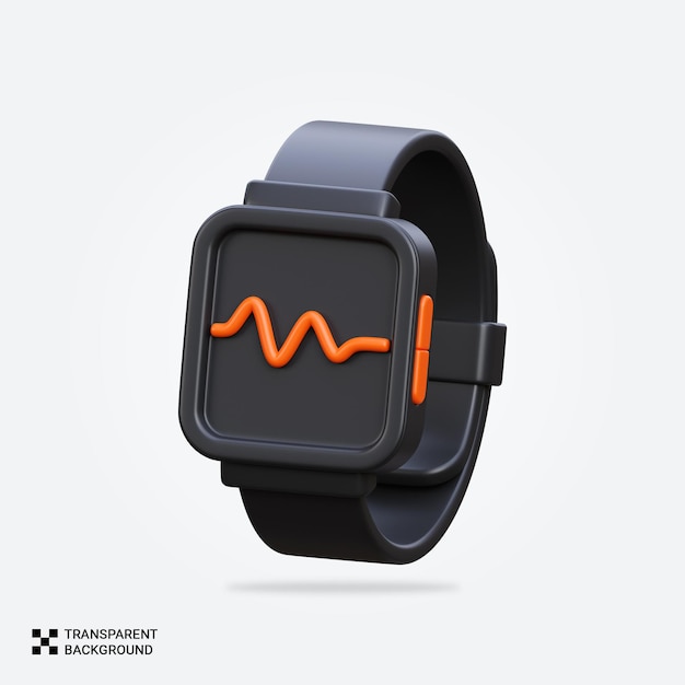 PSD iconica di smartwatch renderizzata in psd 3d