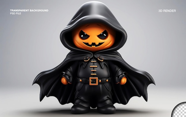 PSD psd of 3d rendered halloween character design