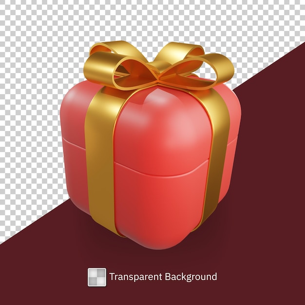 PSD 3d рендеринг китайской иконки подарочной коробки
