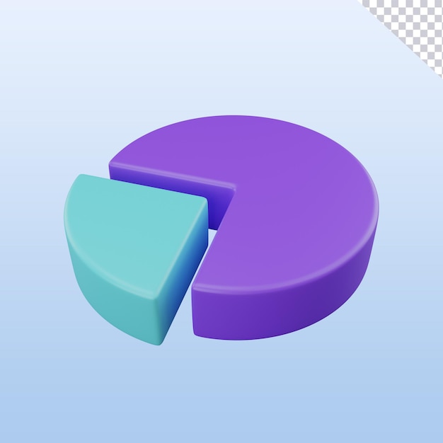 PSD psd 3d rendering data analysis field marketing financial concept icon