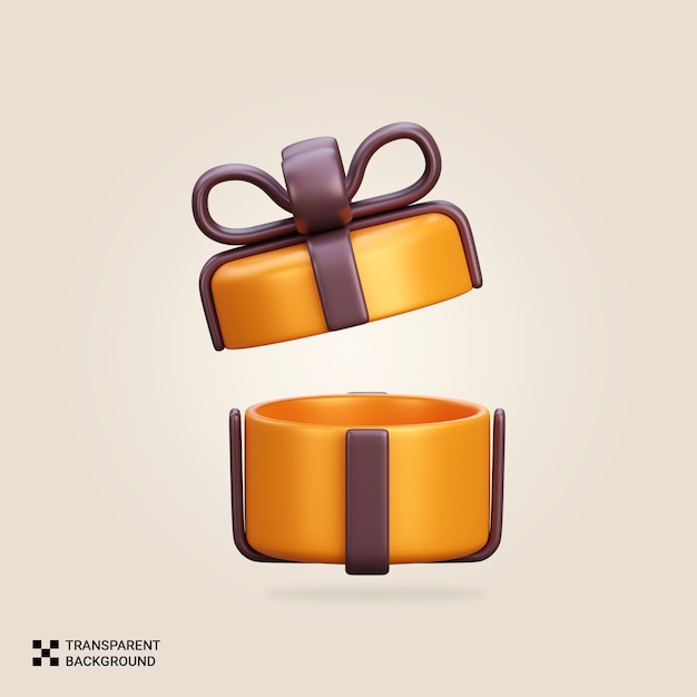 PSD psd 3d rendering gift boxes