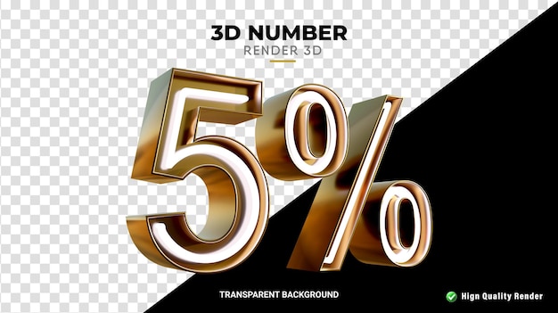 5% 割引のネオン デザインの高品質のレンダリングを使用した PSD 3 d レンダリング