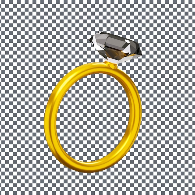 PSD Икона кольца на изолированном и прозрачном фоне