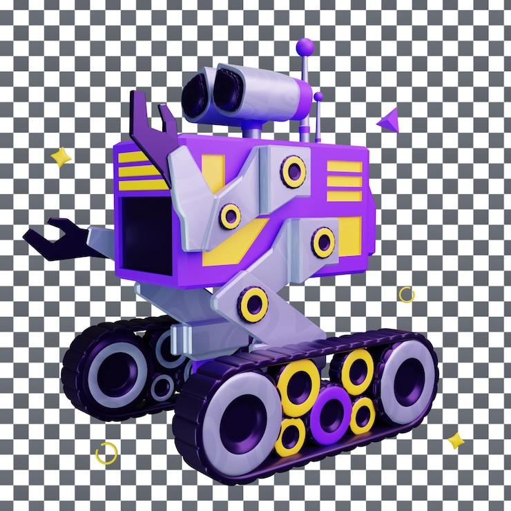 PSD psd 3d robot pet icon on isolated and transparent background