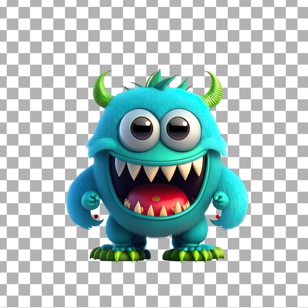 PSD psd 3d schattige monsterstickers