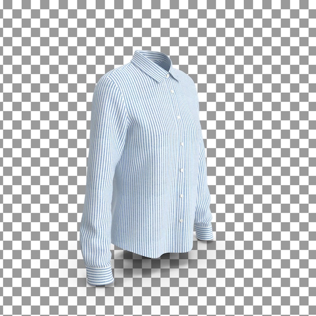 PSD 3D рубашка на изолированном и прозрачном фоне