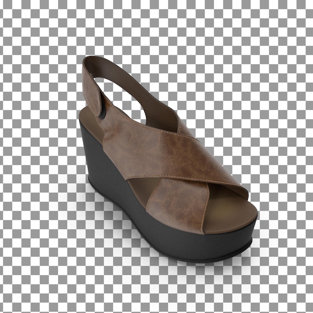 PSD psd 3d shoes on isolated and transparent background