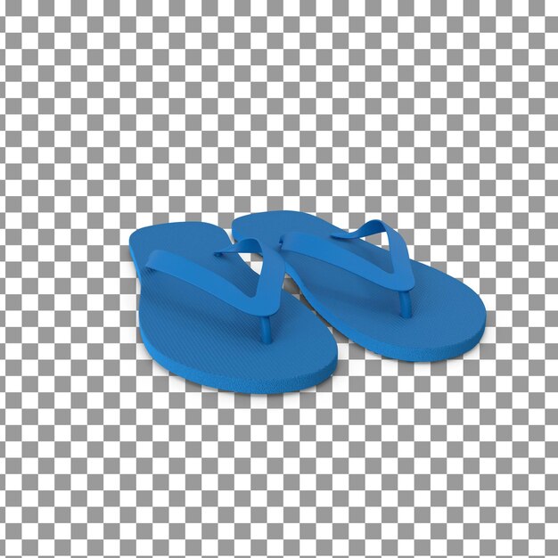 PSD psd 3d slippers on isolated and transparent background