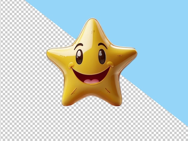 Psd 3d Smiley Gwiazdy Na Przezroczystym Tle