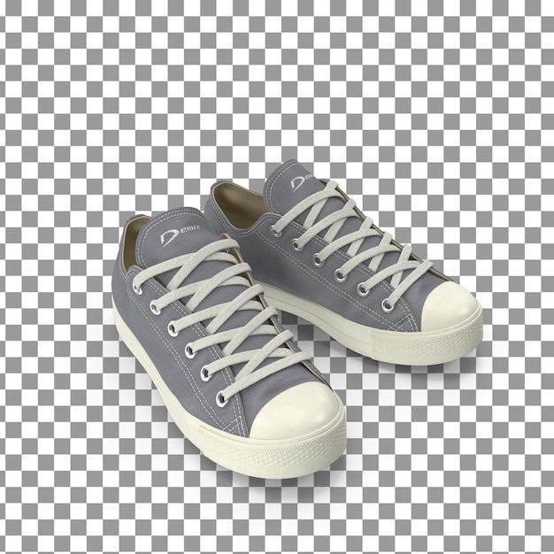 PSD psd 3d sneakers shoes on isolated and transparent background