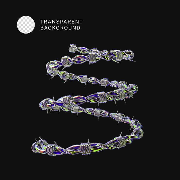 PSD psd 3d spiral barbed wire