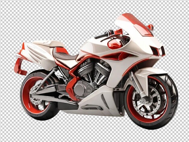 PSD psd of a 3d super bike on transparent background