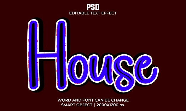 PSD 3D Text Effect Fully Editable High Quality