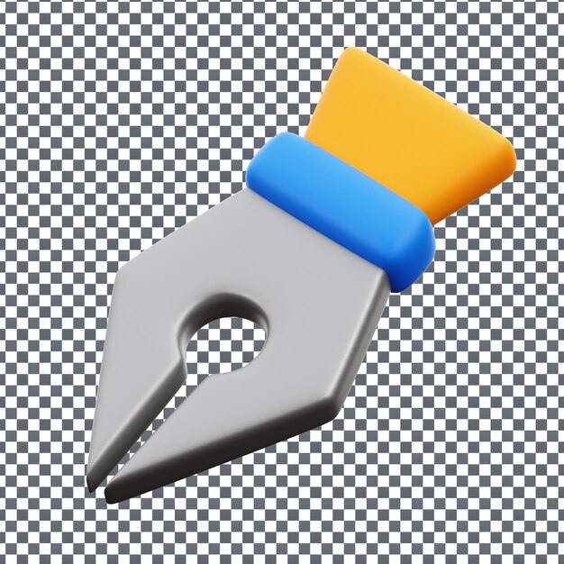 Psd 3d tools icon on isolated and transparent background