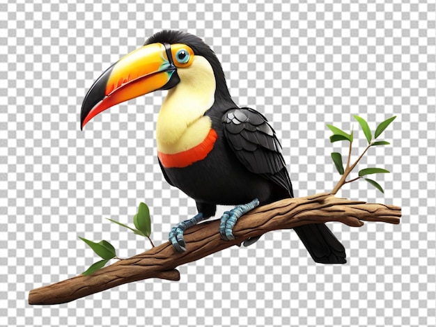 Psd of a 3d toucan