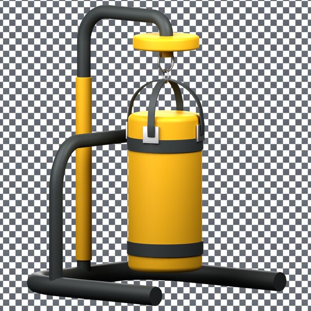 Psd 3d vaccum icon on isolated and transparent background