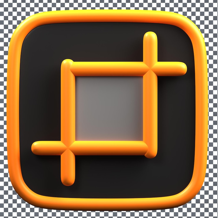 PSD psd 3d video icon on isolated and transparent background