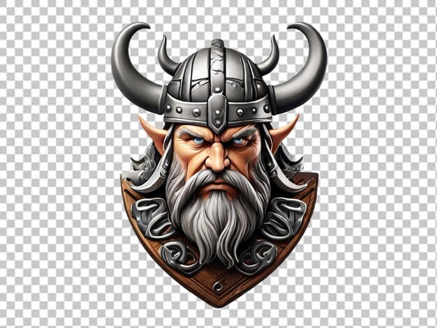 Psd of a 3d viking head logo