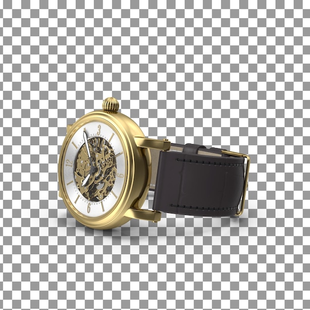 PSD psd 3d wrist watch icon on isolated and transparent background