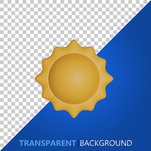 PSD psd 3d zon icoon