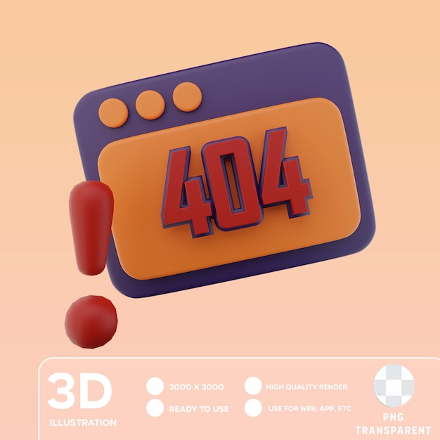 PSD psd 404 страница не найдена 3d иллюстрация