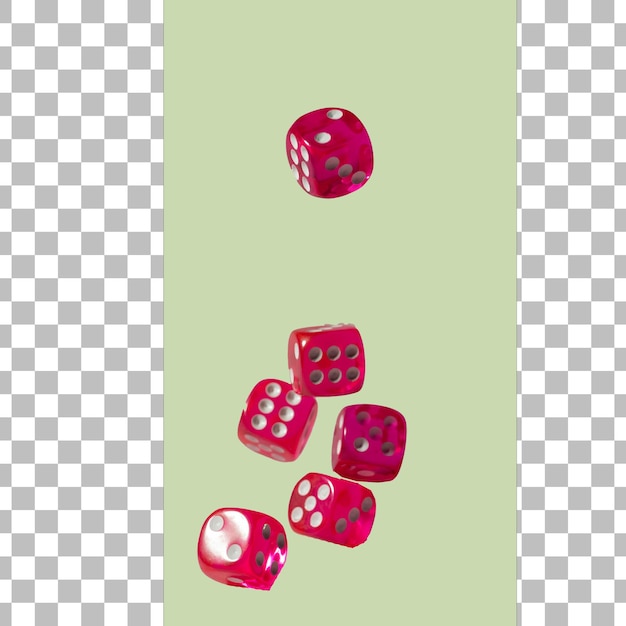 psd a picture of a red dice with the words red dice on the bottom with transparent background
