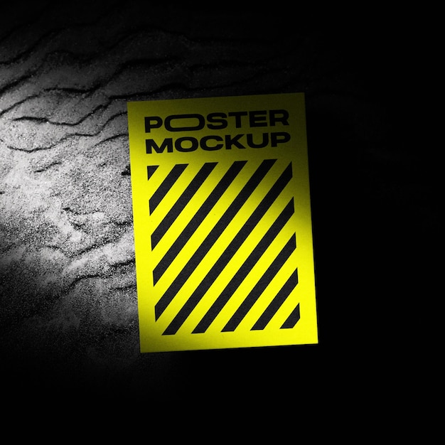 PSD A3 Paper Poster Mockup Template Design