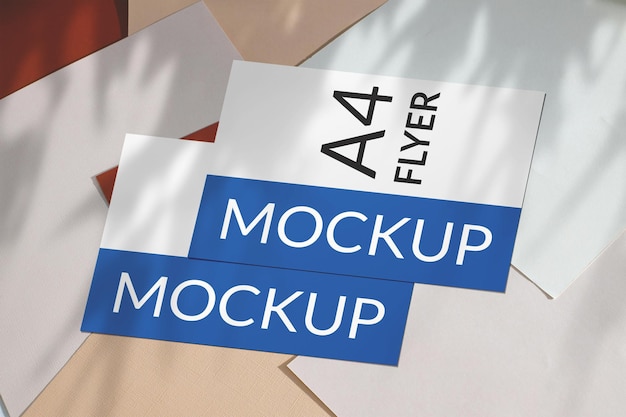 PSD A4 Flyer mockup sjabloon