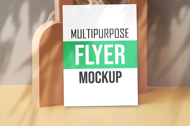 psd a4 flyer mockup template