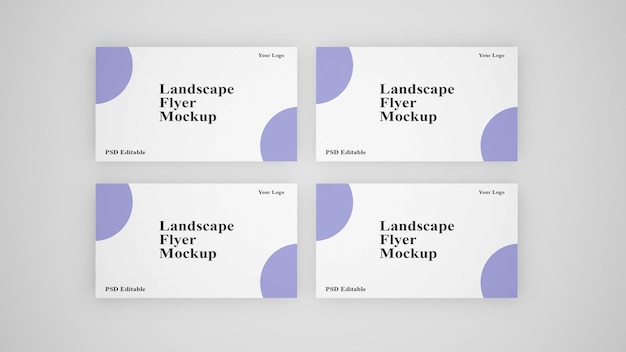 PSD a4 flyer mockup