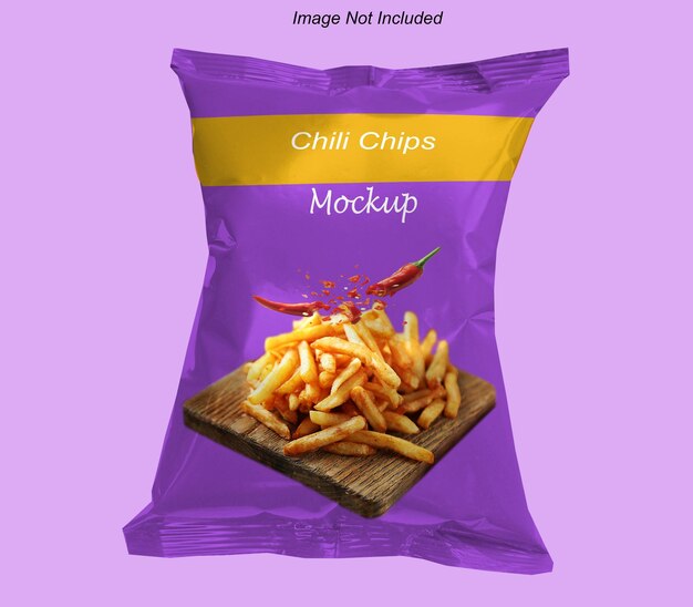 PSD Aardappelchips pakket Ontwerp voor Mock