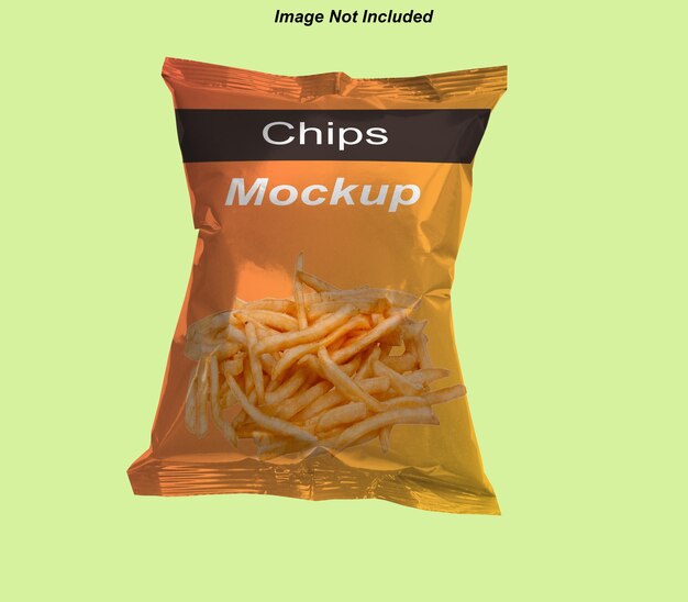 PSD Aardappelchips pakket Ontwerp voor Mock