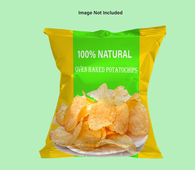 PSD Aardappelchips pakket Ontwerp voor Mock