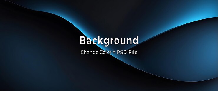 PSD psd abstract black blue gradient background texture luxury studio dark soft wallpaper