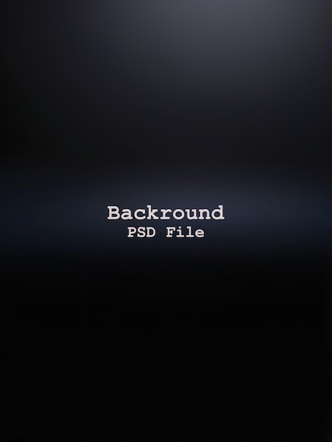 PSD psd abstract sfondo in gradiente nero sfondo vuoto in colore nero sala studio