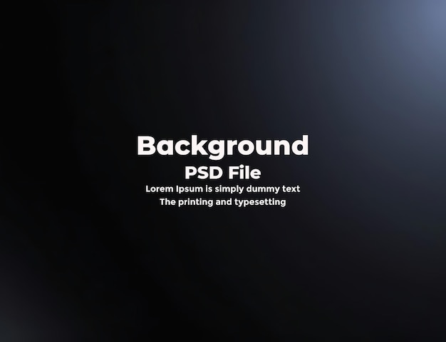 PSD Abstract black gradient background empty dark texture studio room wallpaper