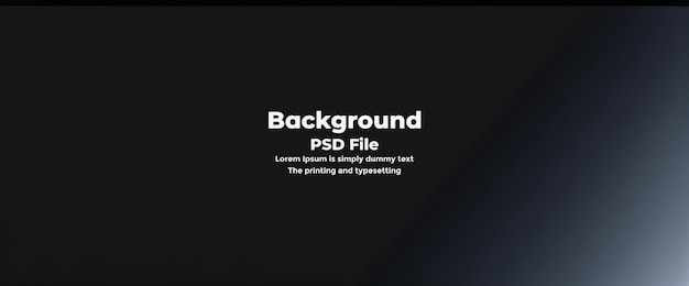 PSD psd abstract sfondo in gradiente nero testo scuro vuoto carta da parati per sala studio