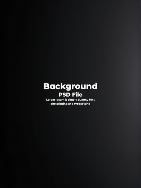 PSD psd abstract black gradient background empty dark texture studio room wallpaper